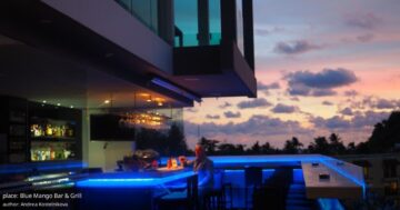 Blue Mango Bar & Grill — уютный бар с тёплой вечерней подсветкой, разнообразным меню и внимательным персоналом, от которого хочется возвращаться
