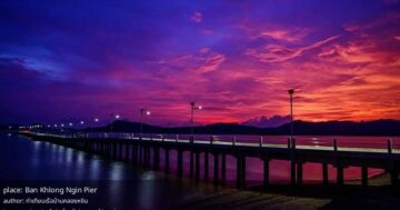 Ban Khlong Ngin Pier на Пхукете — тихое вечернее место с морским бризом, живописным видом и идеальным обзором заходящих на посадку самолетов